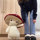 r/Amigurumi - Thought I was making a “Lil Mushroom Guy”… turns out, I was crocheting a toddler