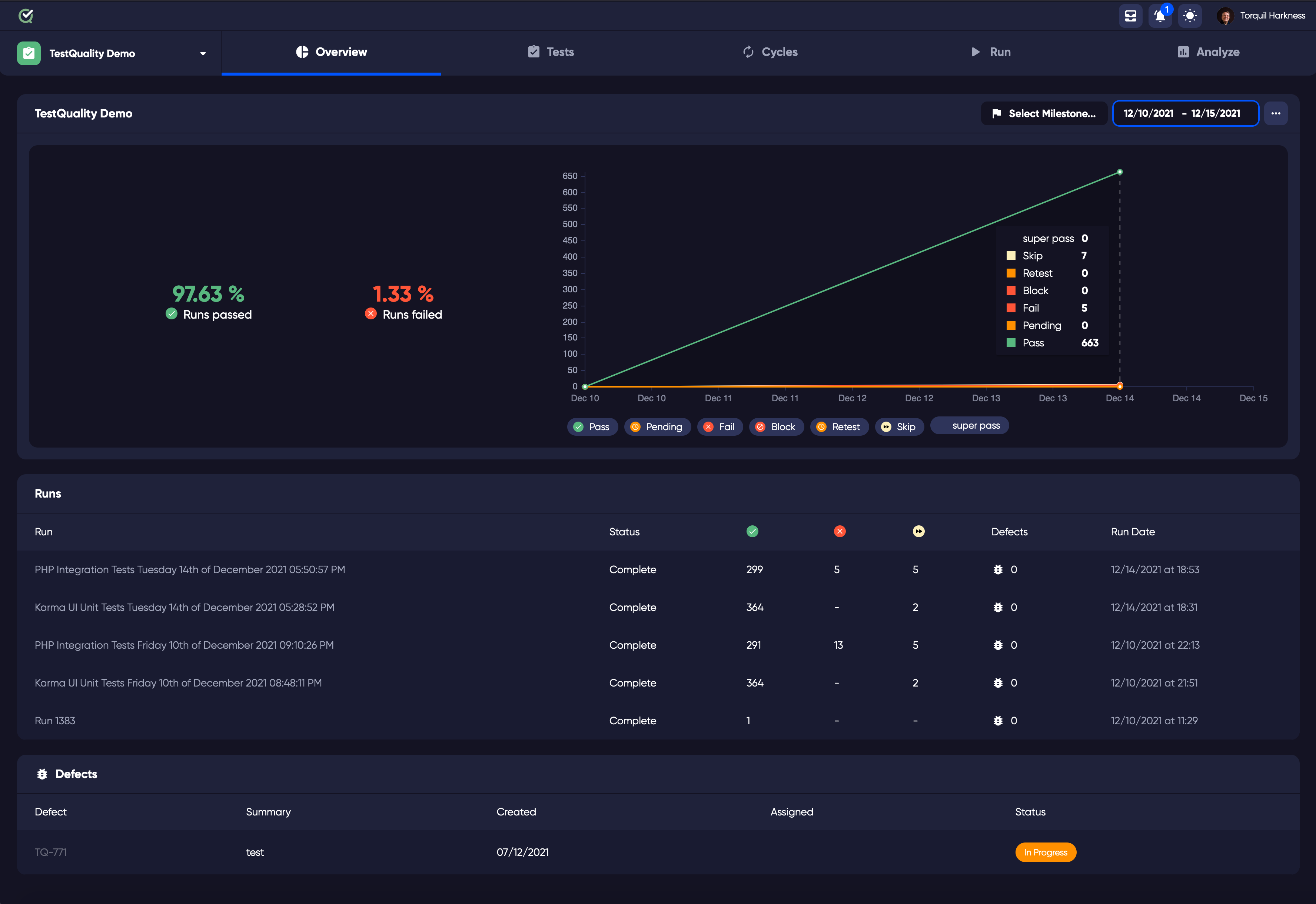 TestQuality - Unified Test Management for GitHub screenshot